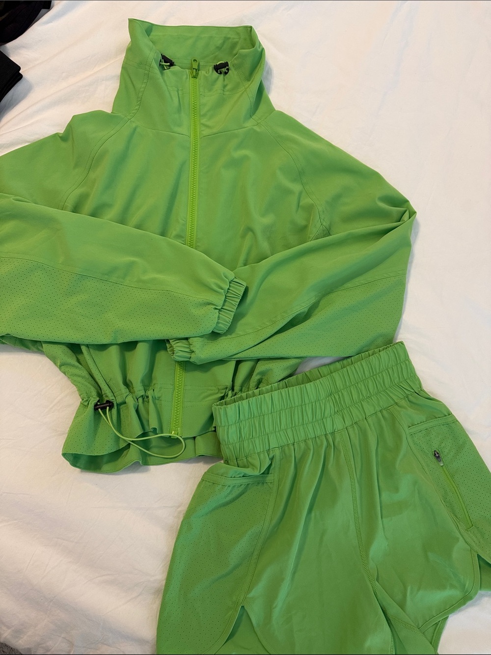 Beach Riot Neon Lime Green Active Set